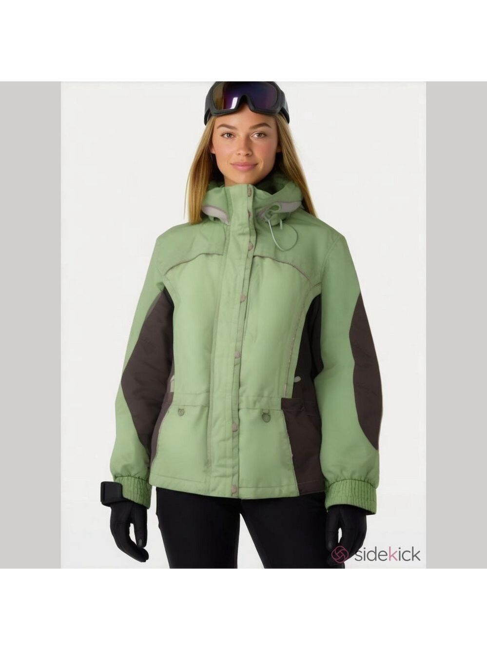 Obermeyer Green Ridgeline Hydro Block Cell Ski Coat Size 8